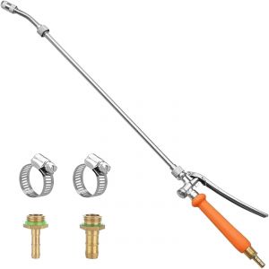 ASFASFq-Lance et Buse de Pulvérisation Téléscopique en Acier Inoxydable pour Pulvérisateurs, Accessoires pour Jardinage, Agriculture, Nettoyage, Lavage de Voitures, 1/4 ""et 3/8"", 2 interfaces - Neuf