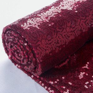 Sjzg-Paillette Tissu 92 Cm Mat&eacute;riaux Pour Tissu &Agrave; Coudre Pour Tissu De Couture Par M&egrave;tre Tissu Rouleau No&euml;l Tissu Broderie Tissu Tissu Paillettes Paillettes Pour Diy (92 Cm, Bourgogne) - Neuf