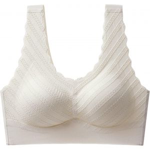 Soutien Gorge Sport Femme Sans Armature, Top Soutien Gorge Int&eacute;gr&eacute; Femme Dentelle,Brassi&egrave;re Femme Push Up Sous-V&ecirc;tements Classique Lingerie Pour Yoga Course Fitness D'entra&icirc;nement Underwear Bra - Neuf