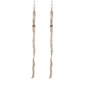 Hjlian Lot De 2 Cintres En Chanvre Faits A La Main Pour Pots De Fleurs - Neuf