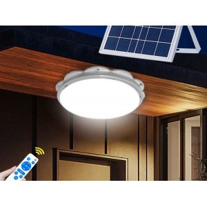 Plafonnier Solaire Avec T&eacute;l&eacute;commande Pour Jardin, Terrasse, Balcon Et Int&eacute;rieur - Neuf