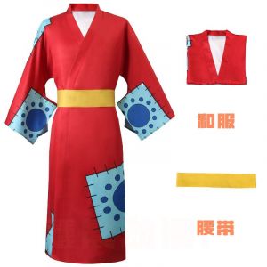 One Piece Wano Country Cosplay Luffy Zoro Trafalgar Luo Nami Kimono Japonais - Neuf