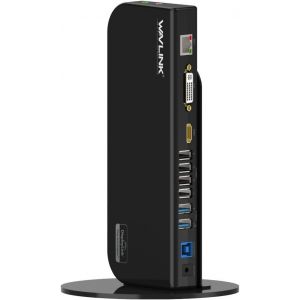 acdsgd-Station d'accueil USB 3.0 Dual Display avec HDMI et DVI/VGA avec Gigabit Ethernet, 6 Ports USB, Audio pour Ordinateur Portable, Ultrabook et PC, Bureau &agrave; Domicile Plus Efficace - Neuf