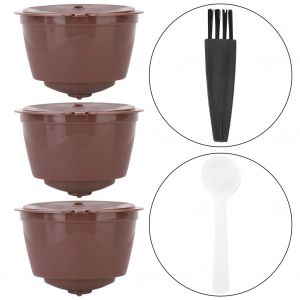 Hjlian Lot De 3 Capsules De Cafe Reutilisables Et Rechargeables, Kit De Remplacement Pour Dolce Gusto - Neuf