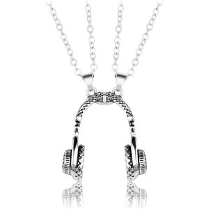 Trahoo-Collier D'amitié Uniques Pour 2, Colliers Magnétiques Bff Pendentif Casque 3d, Best Friends Forever Colliers, Cadeaux De Bijoux Pour La Saint-Valentin Pour Garçons Filles Amis Couples Famille - Neuf
