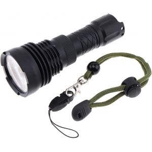 SJZG-Mini Lampe De Poche 5 Groupes / 14 Modes D'&Eacute;clairage Hd Lampe Torche De Poche 850 Lumens Zoom R&eacute;glable Lampe Torche Led &Eacute;tanche Aliment&eacute;e Par 1 Pile 18650 (Non Incluse) - Neuf