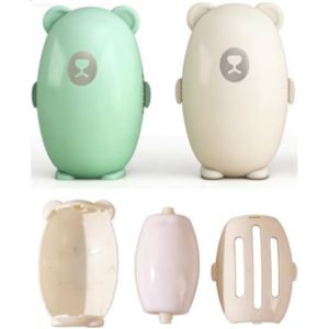 JGD-2 PCS Rouleau &agrave; Peluche, Brosse Anti Poils Animaux Vetement, Rouleau Adh&eacute;sif Lavable, Enleve Poils d Animaux, Rouleau Adh&eacute;sif Anti-Peluches avec 2 Autocollants pour Lit, Tapis (Blanc et Vert) - Neuf