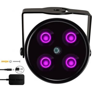 Jc Ir Illuminateur 4-Led Haute Puissance Projecteur Infrarouge Grand Angle Pour Night Vision Cctv Et Ip Caméra Noir Avec Adaptateur Secteur[CAM6261553] - Neuf
