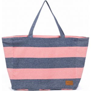 TZF-Grand Sac de Plage XXL ou Grand Sac Cabas pour Femme - Réversible, Design à Rayures et Spacieux - 50x40. - Neuf