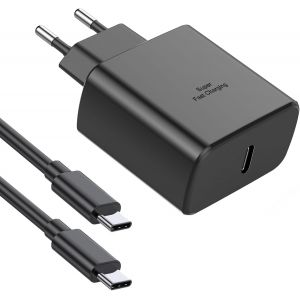45W Chargeur Usb C Charge Rapide Pour Samsung Galaxy S24 Ultra S24+ S23 S22 S21 S20 Fe Note A54 A53 A40 A14, Chargeur Ultra Rapide Samsung Prise Chargeur Type C Adaptateur Secteur Usb C Avec 2M C&acirc;ble - Neuf