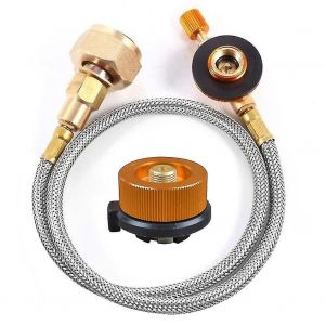 Camping En Plein Air Réchaud À Gaz Adaptateur De Recharge De Propane Lpg Réservoir Plat Coupleur Adaptateur De Conteneur S - Neuf