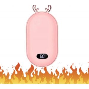 Mini radiateur portable électromagnétique,Mini radiateur cinétique portable,Chauffage moléculaire cinétique portable,Interférence moléculaire électromagnétique (rose) - Neuf