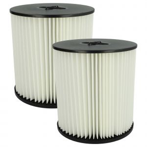 vhbw 2x filtre pliss&eacute; compatible avec Dirt Devil Vroom FC35C, FC55, FC65, FC65C, FC25 aspirateur - noir / blanc - Neuf