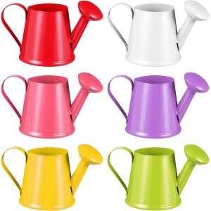 CHECARZHN--NO1-Lot De 6 Arrosoirs Pour Enfants - Petits Seaux D'Arrosoir - Pour Jouer Ou Util r Pratique - En Métal - Couleur Assortie - Jouet Pour Jardin, Extérieur, Intérieur - Plante D'Intérieur - - Neuf