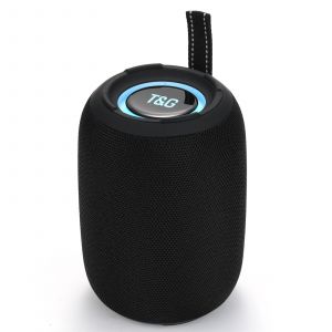 Enceinte Bluetooth Camouflage 15W Portable Avec Subwoofer Et LED Colorées Noir YONIS - Neuf