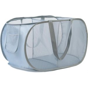 Panier à Linge Pliable, Corbeilles à Linge Pop Up Laundry Baskets Sac à Linge,Paniere a linge sale avec Manipuler pour Salle de bain Chambre à coucher Buanderie Chambre d'enfant Voyage, Noir - Neuf