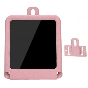 Miroir De Maquillage Pliable A Double Usage Pour Salle De Bain, Miroir Suspendu Sur Pied, Rose - Neuf