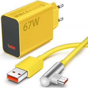 67w Fast Charger And Usb C Cable 1 M For Redmi Note 14 13 12 Pro, Turbo Charger For Mi 14t/13t/13 Lite/12/12 Lite/12x/11t/Pad 7/6/5 For Redmi Note 14s/13/12/11s/10 Pro Poco X7/X6/M6/M6/X5/X4 - Neuf