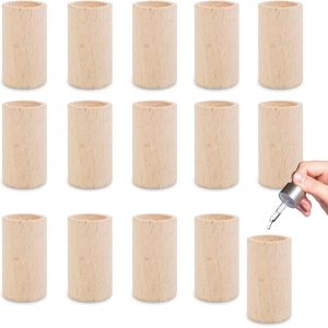 Lot De 15 Diffuseurs En Bois Pour Huiles Essentielles,Multifonctionnels,En H&ecirc;tre,Pour Maison Et V&eacute;hicule - Neuf