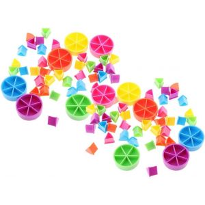 Lot De 84 Pièces Pour Game Pieces Pie Wedges For Math Fractions - Neuf