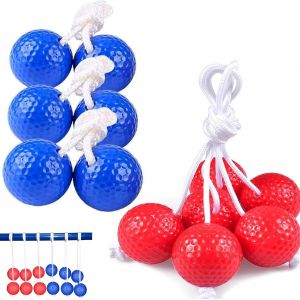 Mdy-Balles D'entraînement Ladder Golf, 6 Paires Boules Ladder, Balles Extérieur Pour Jeu D'échelle, Ladder Toss Balls, Jeu De Balles De Golf D'échelle, Balles De Lancer D'échelle De Golf - Neuf