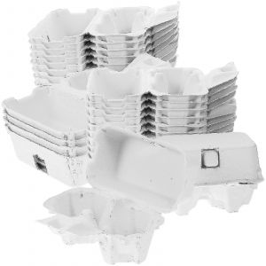 24pcs Pâte À Papier Boîtes D'oeufs Oeuf De Protection Oeuf Vide Carton En Vrac Plateau D'oeuf Banmo-Yvan - Neuf