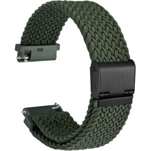 Tress&eacute; Bracelet Montre En Nylon Pour Homme Et Femme, Boucle R&eacute;glable, D&eacute;gagement Rapide, Sangles Sport Tiss&eacute;es, 18mm 19mm 20mm 21mm 22mm - Neuf