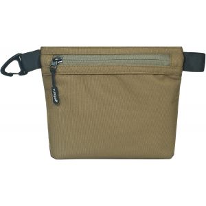 Jgd-Pochette &Agrave; Fermeture &Eacute;clair R&eacute;sistante &Agrave; L'eau Avec Clip De Mousqueton, Petit Sac De Rangement Multifonction En Nylon Pour Cosm&eacute;tiques Num&eacute;riques De Voyage, Kaki - Neuf