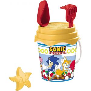 Kal-Toys - Bucket Set + Water Can Sonic - Seau 17 Cm Avec Cruche Pour Eau - Jouet De Plage (6 Pièces) Pour Enfants - 28707 - Neuf