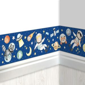 Eryi-Bordure Enfant Astronaute | Bordure Chambre Enfant | Papier Peint Enfant | Embellir Les Murs Et Les Chambres À Thème | Décoration Murale Pour Garçons Et Filles - Set 5 - Neuf
