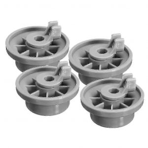 4 x lave-vaisselle inférieur panier rail roues pour 165314 gris - Neuf