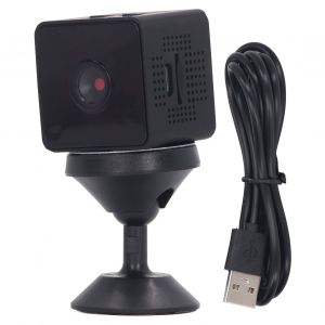 XYONG Mini camera intelligente sans fil WiFi, vision nocturne a distance, pour la securite a domicile 1080P - Neuf