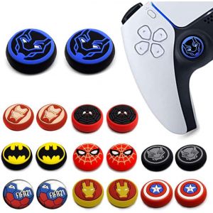 Lot De 18 Coques De Protection Analogiques Antidérapantes En Silicone Pour Manette De Jeu Sans Fil Dualsense (Ps5/Ps4/Xbox One/360/Nintendo Switch Pro) - Neuf