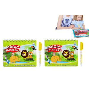 Livre de dessin magique &agrave; l'eau pour enfants - Livre de coloriage &eacute;ducatif avec stylo - 4-7 ans - Neuf