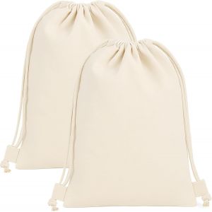 acdsgd-Lot de 2 Sac De Cordon, Rangement de Sac en Coton R&eacute;utilisable pour le Sport, l'&eacute;cole et les Loisirs - Neuf