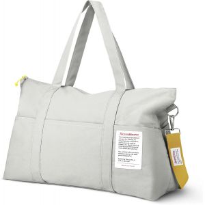 KALANKA-Sac de Voyage, Sac de Sport Homme Femme, Duffel Bag Imperméable, Ryanair Valise Cabine Sac de Bagage, Sac de Gym pour Sport, Voyages, Natation, Yoga, Gris - Neuf