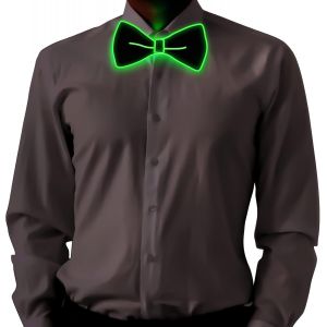 Les Hommes De La Lumière Led De Bow Tie Avec Cordon D'alimentation, 3 Led Modes De Flash Éclat De Cravate, De Lumière Réglable Jusqu'cravate Avec Fermeture À Glissière Pour Les Fêtes, Des Mariages, Des Fêtes, Etc. - Neuf