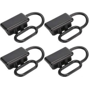 4pcs / set Capuchon de batterie Capuchon anti-poussière en caoutchouc souple,pour connecteurs de couvercle de prise Anderson 50A connecteurs d'alimentation CC - Neuf