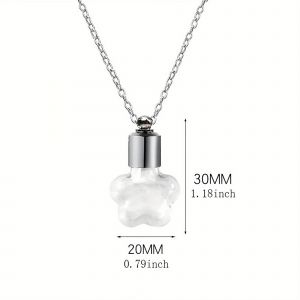 Flacon De Parfum En Verre Pendentif Bouteille De Souhait Breloque Claire Bouteille En Verre Collier Bijoux Cadeaux Bouteille En Verre Collier Verre Transparent--Type 3 - Neuf