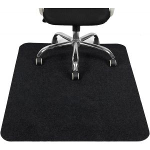 Tapis Chaise De Bureau 1.0,90x120cm Tapis Protection Sol Chaise Bureau Antid&eacute;rapant,Prot&egrave;ge Parquet Fauteuil &Agrave; Roulettes R&eacute;sistant Pour Sols Durs,Facile &Agrave; Nettoyer,Noir - Neuf