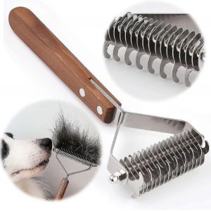 Brosse Coat King Chien/Chat - Réduction Poils - Neuf