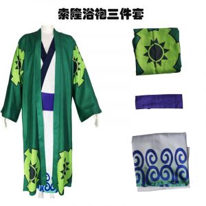 V&ecirc;tements De Cosplay One Piece, Cosplay Wano Country, Zoro Eleven Lang, Yukata Kimono, V&ecirc;tements De Cosplay D'est - Neuf