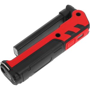 1ensemble Lampe De Poche Led Rechargeable Usb Rotative Lumi&egrave;re De Travail Urgence Pour Camping Et R&eacute;paration Automobile &Eacute;clairage Rouge - Neuf