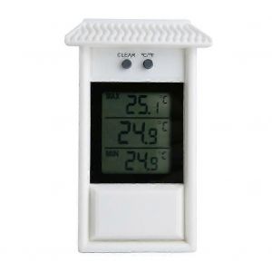 Thermometre numerique exterieur etanche pour serre de jardin, refrigerateur, mesure max. min. - Neuf