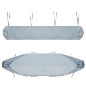 Housse de protection pour store de terrasse (gris), 2 m, anti-poussi&egrave;re, noire, pour jardin et cour. - Neuf