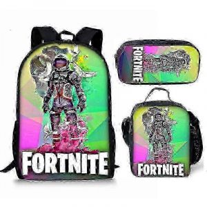 Sac a dos Fortnite pour etudiant, sac a dejeuner, trousse a crayons, sac a dos 0619 - Neuf