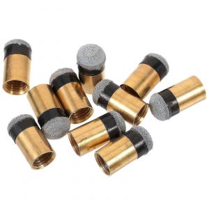 10pcs Billiard Cue Tips Astuces Professionnelles Cue Tips Cuir Pi&egrave;ces De Billard Cue Accessoires - Neuf