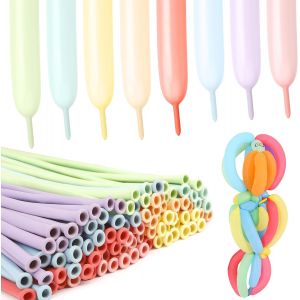 SJZG-Ballon Long,Ballon A Sculpter,Ballons Anniversaire,Ballon Gonflable,Ballon Pastel,Ballon Mariage,Ballon Animaux,Ballon Arc En Ciel,Ballon Multicolore,Ballons &Agrave; Modeler,Ballon Long Modelage,100 P - Neuf