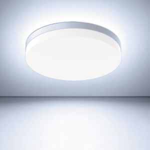 Plafonnier Led 36w, Luminaire Plafonnier 6500k 3600lm, Ip44 Imperm&eacute;able Plafonnier Salle De Bain, Plafonnier Chambre Pour Salon Chambre Cuisine Bureau,23cm - Neuf