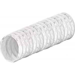 Tube d'aération en plastique Tube rond entrée / sortie d'air Réducteur connecteur ø 80 100 110 120 125 150 200 mm Système de ventilation Coude ABS clapet anti-retour Bride PVC, PVC Flex-Rohr (100 cm), Ø 150 mm - Neuf